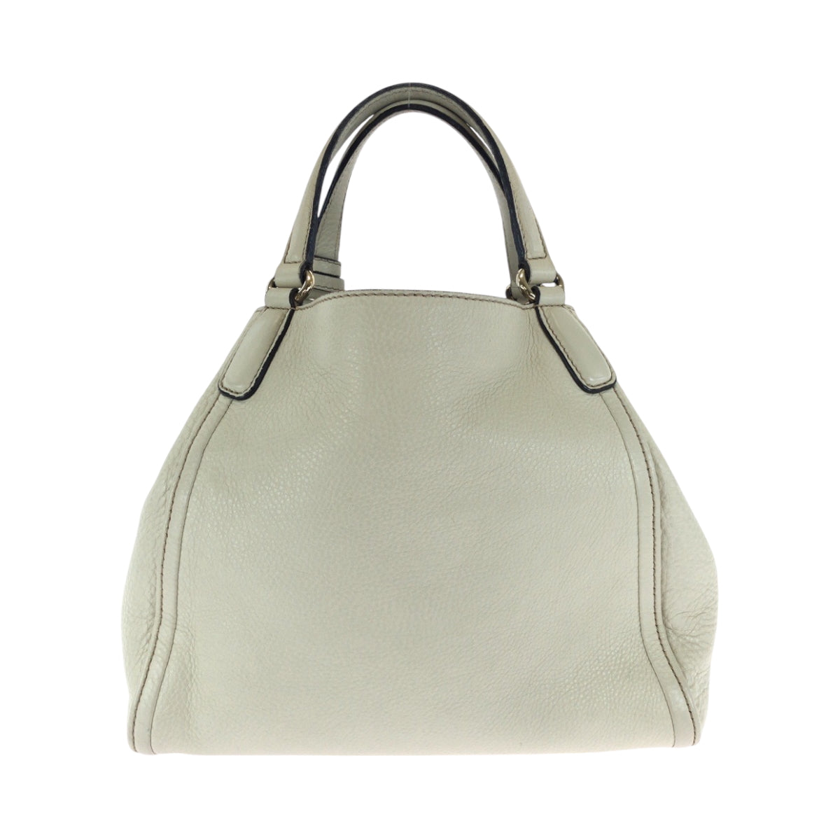 GUCCI Shoulder Bag 386751 leather Ivory Gold Metal Shoulder Bag Handbag 2way Soho Interlocking fringe Women