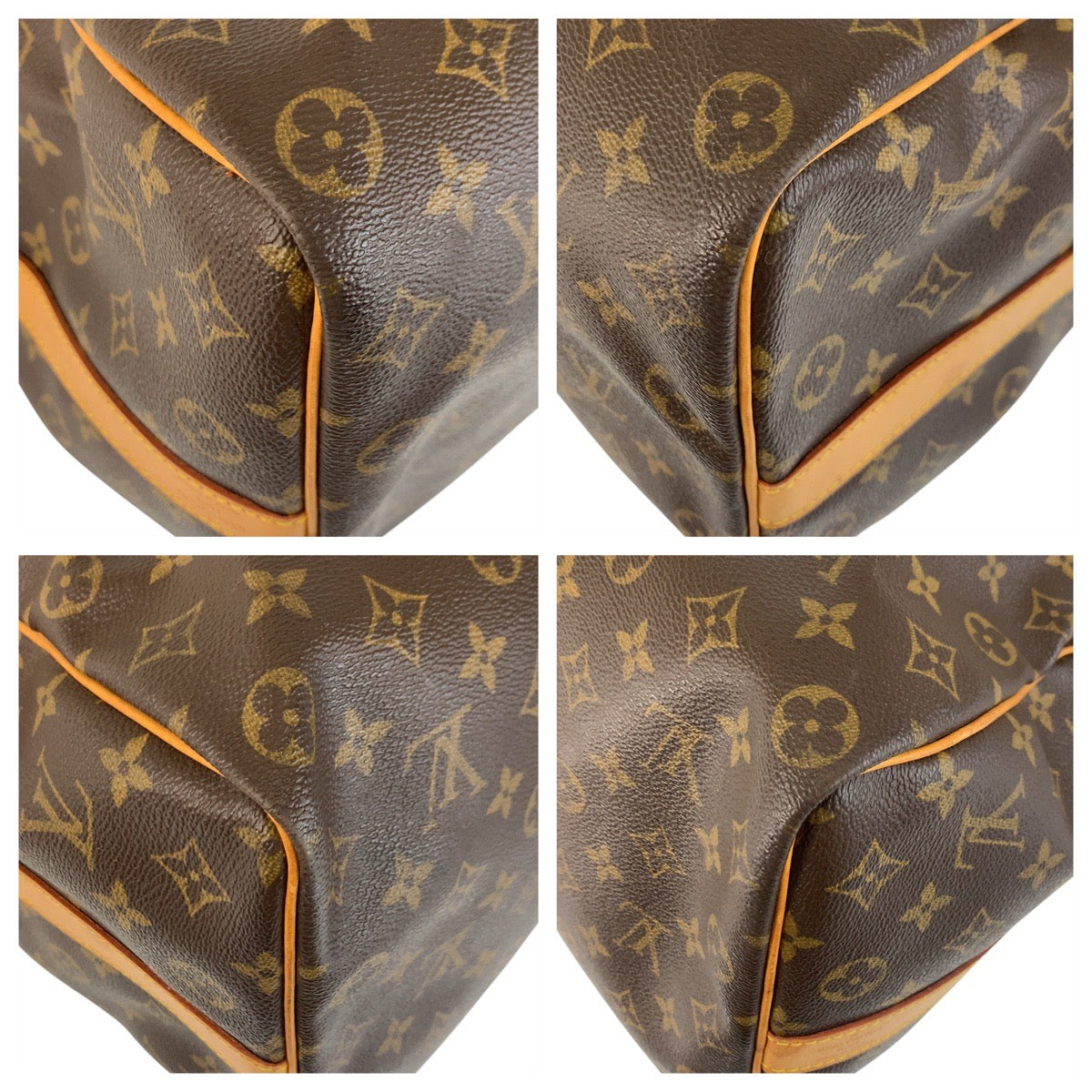 LOUIS VUITTON Boston Duffel bag M41426 PVC, Leather Brown Gold Metal Boston Duffel bag Shoulder Bag 2way Monogram Keepall 50 bandouliere mens