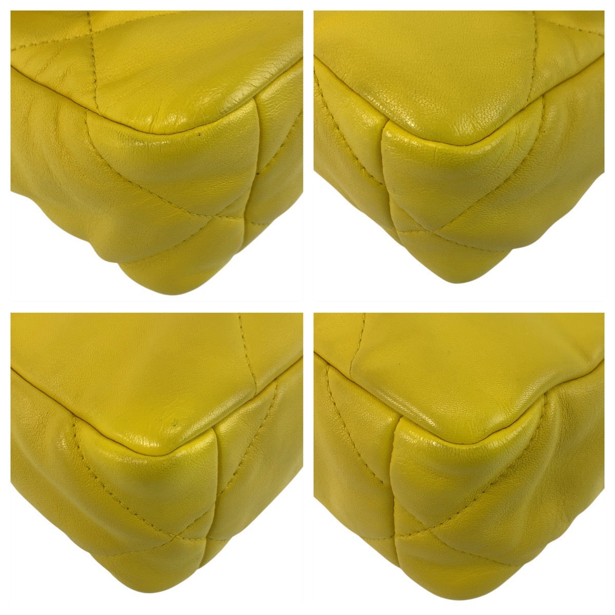 CHANEL Shoulder Bag lambskin Yellow Gold Metal ChainShoulder Bag Matrasse 19 COCO Mark Turnlock Women