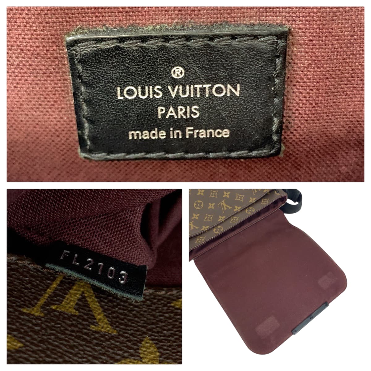 LOUIS VUITTON Shoulder Bag M40935 PVC Brown Black SilverMetal Shoulder Bag Monogram Macasa District PM Women