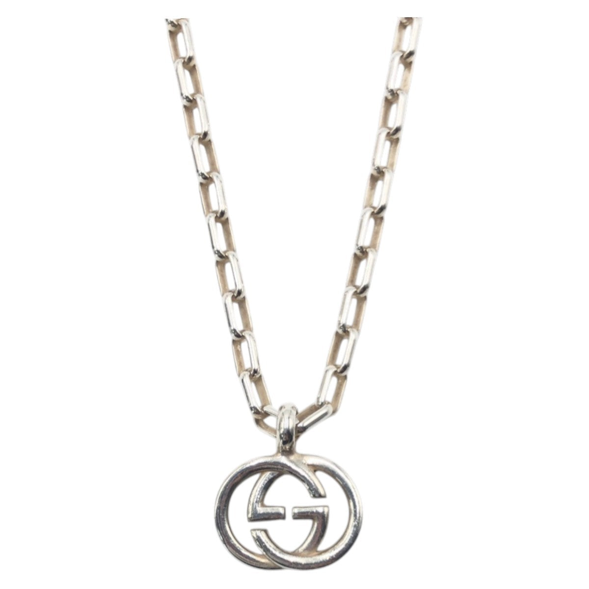 GUCCI Necklace 4217G 8402 SV925 Silver Silver Interlocking G