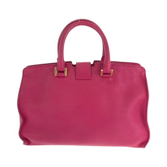 SAINT LAURENT PARIS Shoulder Bag 311210 BJ50J 5514 leather Fuchsia Pink Gold Metal Shoulder Bag handbag Petit Kabas Y line Women