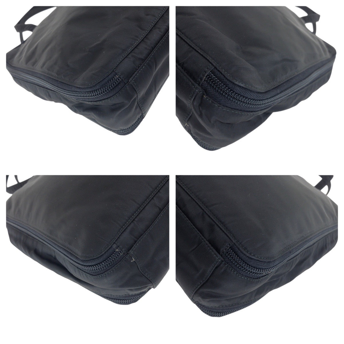 PRADA Business bag Nylon Black SilverMetal Business bag Briefcase Unisex Test Triangle With logo mens