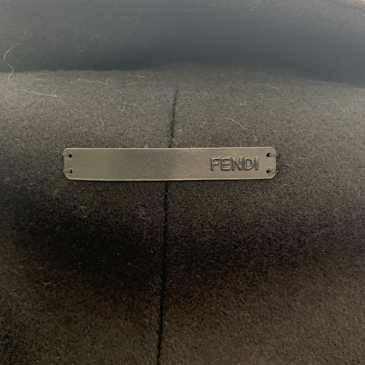 FENDI pea coat Wool, Rayon black Pea coat, frill coat, semi-long coat, half coat Kids 12