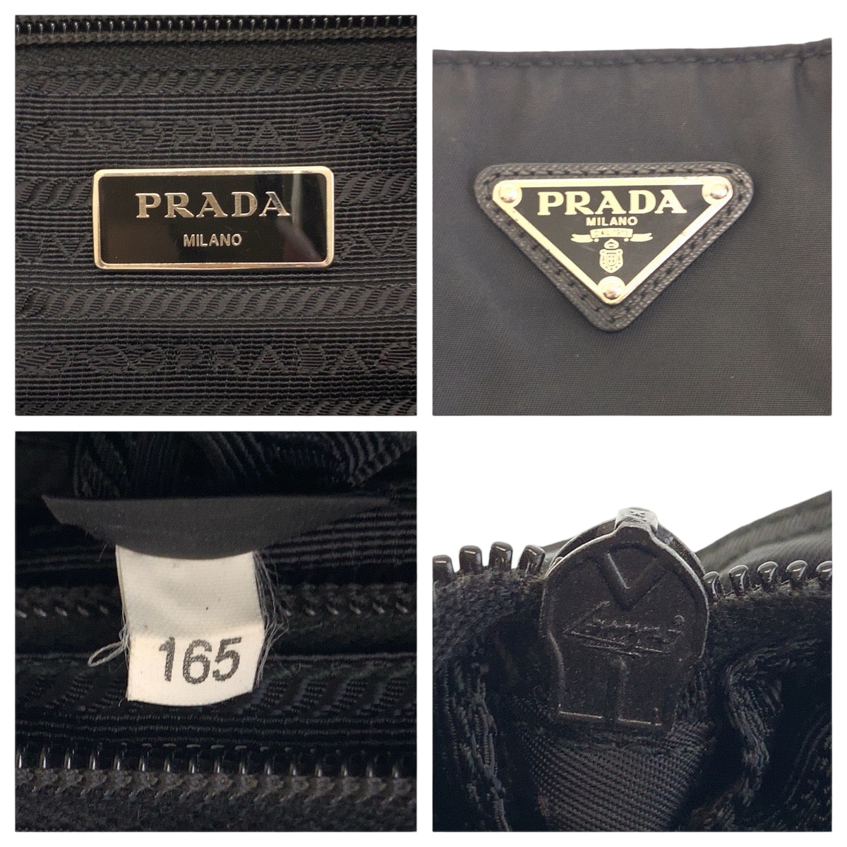 PRADA Shoulder Bag VA0340 Nylon Black SilverMetal Shoulder Bag Messenger bag Test Triangle With logo mens