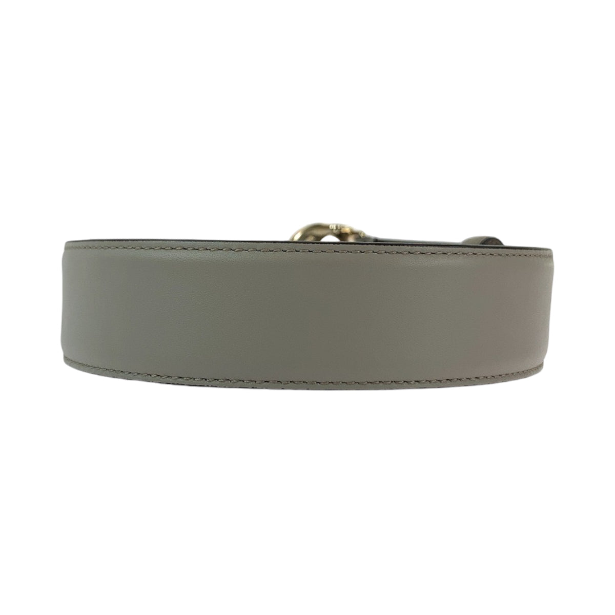 GUCCI belt 546386 leather gray belt Interlocking mens 32