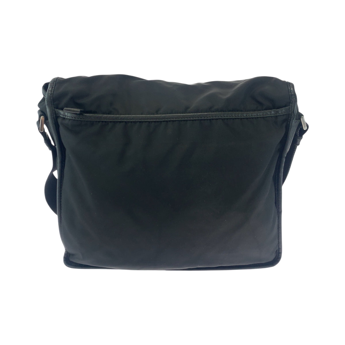 PRADA Shoulder Bag V166 Nylon Black SilverMetal Shoulder Bag Messenger bag Test Triangle With logo Women