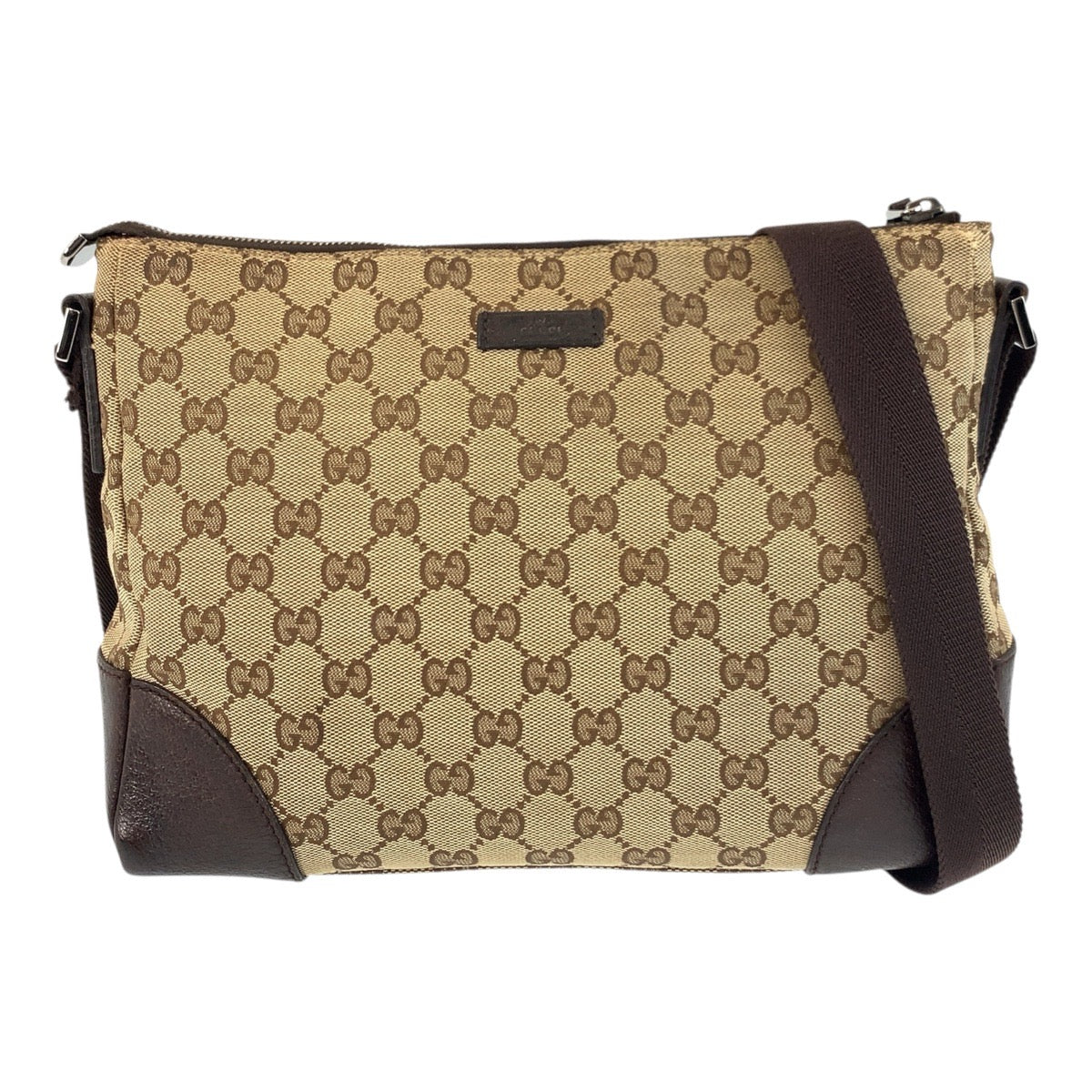 GUCCI Shoulder Bag 114273 GG canvas, leather Beige brown Shoulder Bag Messenger bag Women