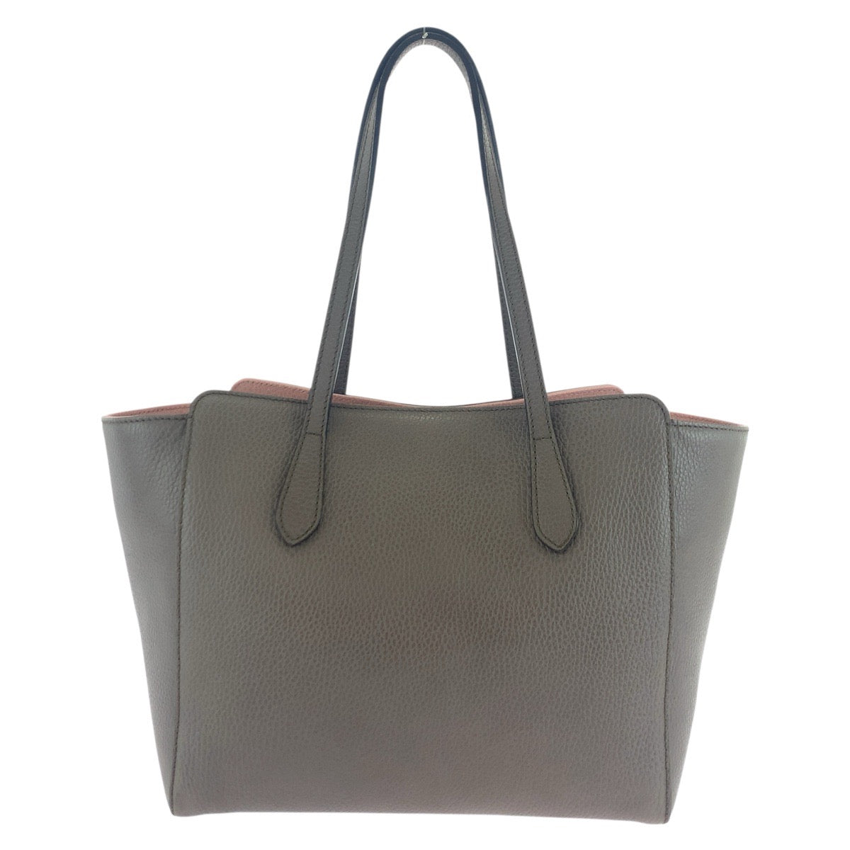 GUCCI Tote Bag 354408 leather Brown Greige Pink Tote Bag Shoulder Bag Swing Women