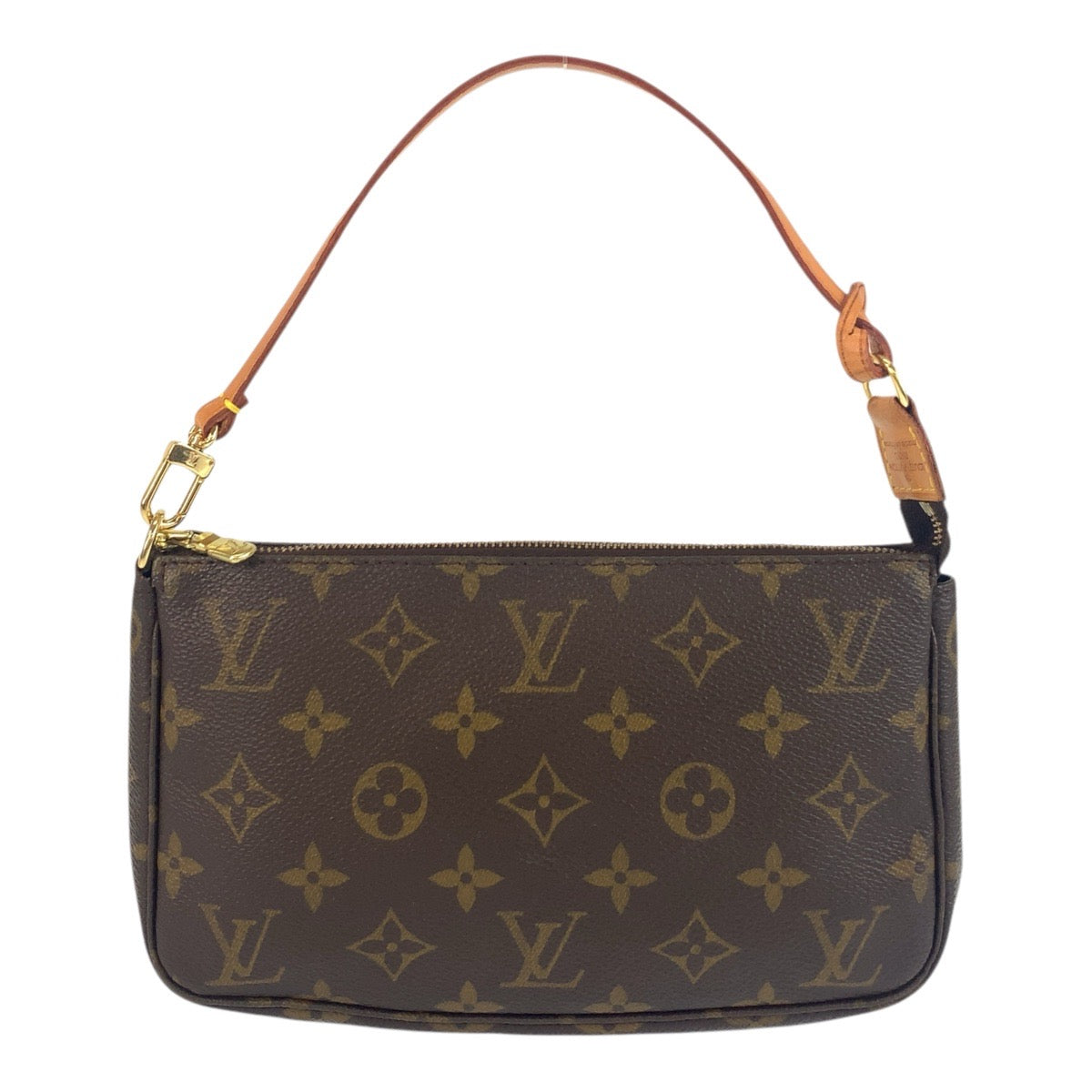 LOUIS VUITTON Handbag M51980 PVC, Leather Brown Accessory pouch Monogram Pochette Accessoires Women