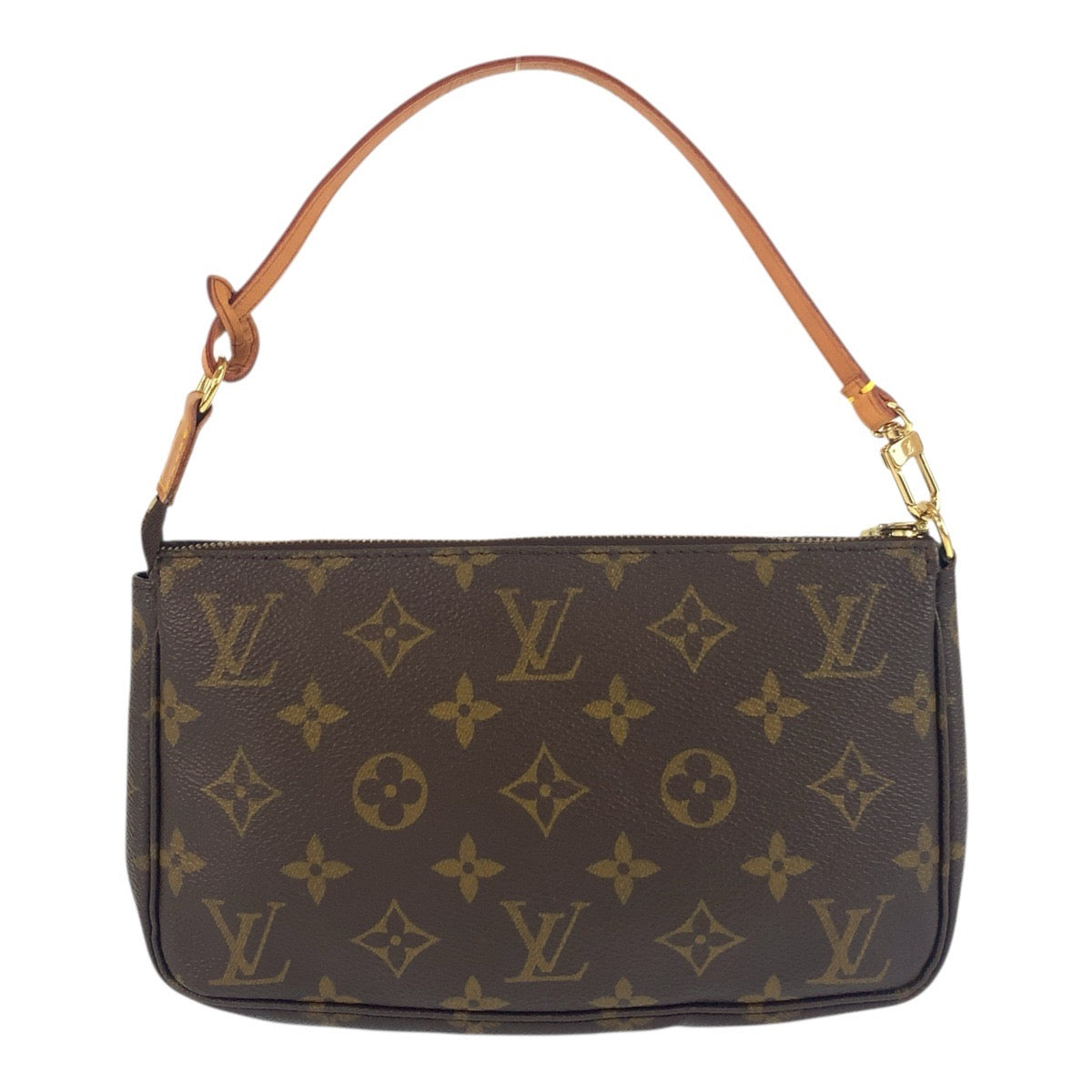 LOUIS VUITTON Handbag M51980 PVC, Leather Brown Accessory pouch Monogram Pochette Accessoires Women