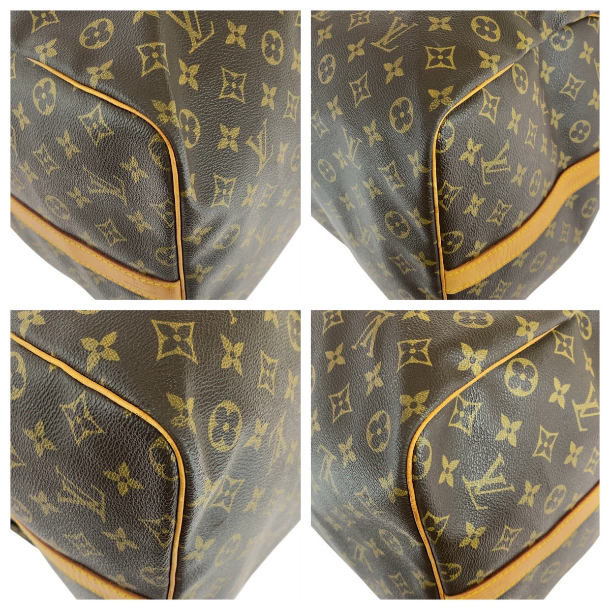 LOUIS VUITTON Boston Duffel bag M41412 PVC, Leather Brown Gold Metal Boston Duffel bag Shoulder Bag 2way Monogram Keepall  bandouliere60 mens(Unisex)
