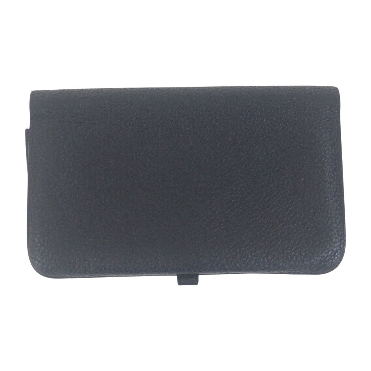 HERMES Long Wallet Purse Taurillon Clemence Black GoldMetal Long Wallet Purse Long wallet unisex Dogon GM mens