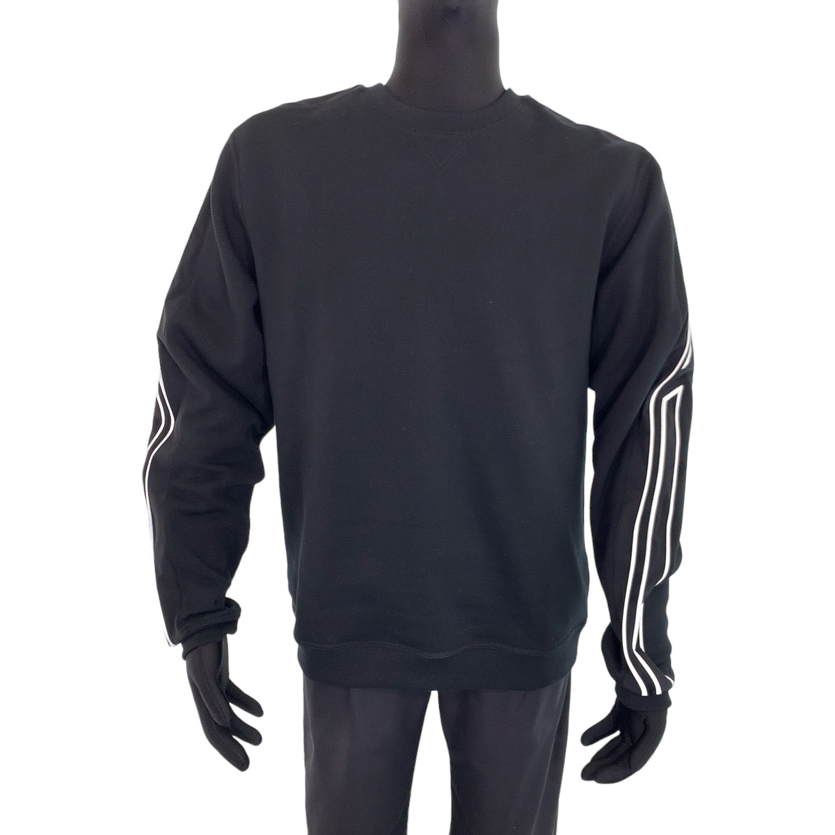 HERMES sweat H167515HA013XL cotton black black white white Sweatshirt, fleece lining 22AW RunH mens L