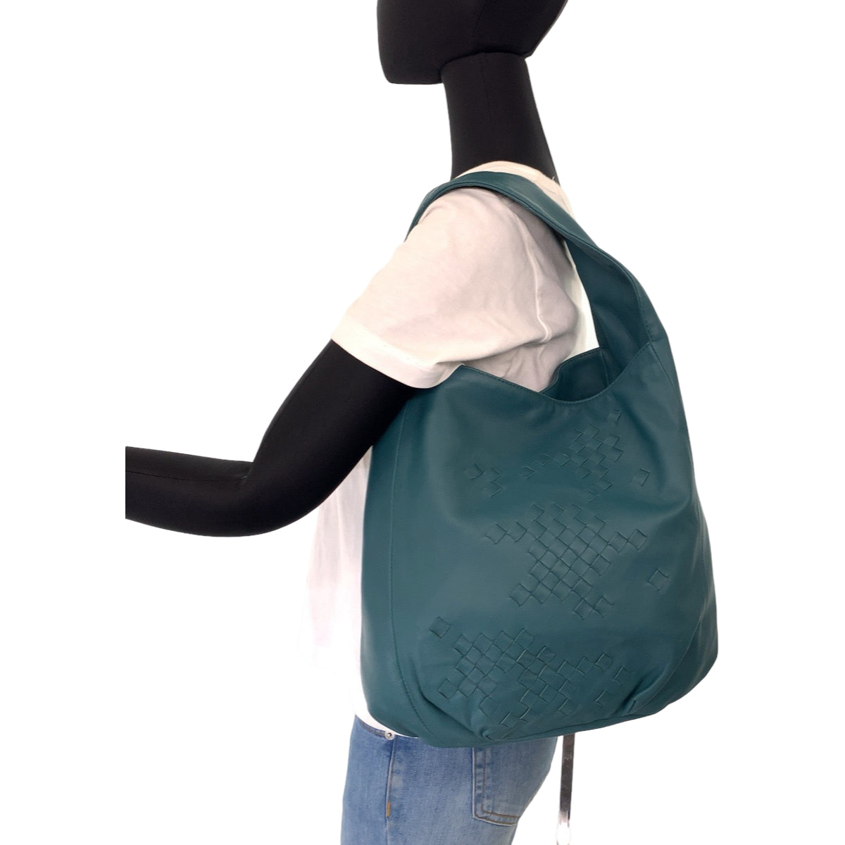 BOTTEGAVENETA Shoulder Bag 131673 leather green One Shoulder Bag INTRECCIATO Hobo Women