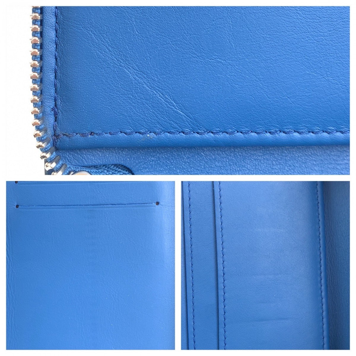 LOUIS VUITTON Long Wallet Purse M58411 leather blue Long Wallet Purse Zip Around Taurillon Clemence Leather Zippy Wallet Vertical mens