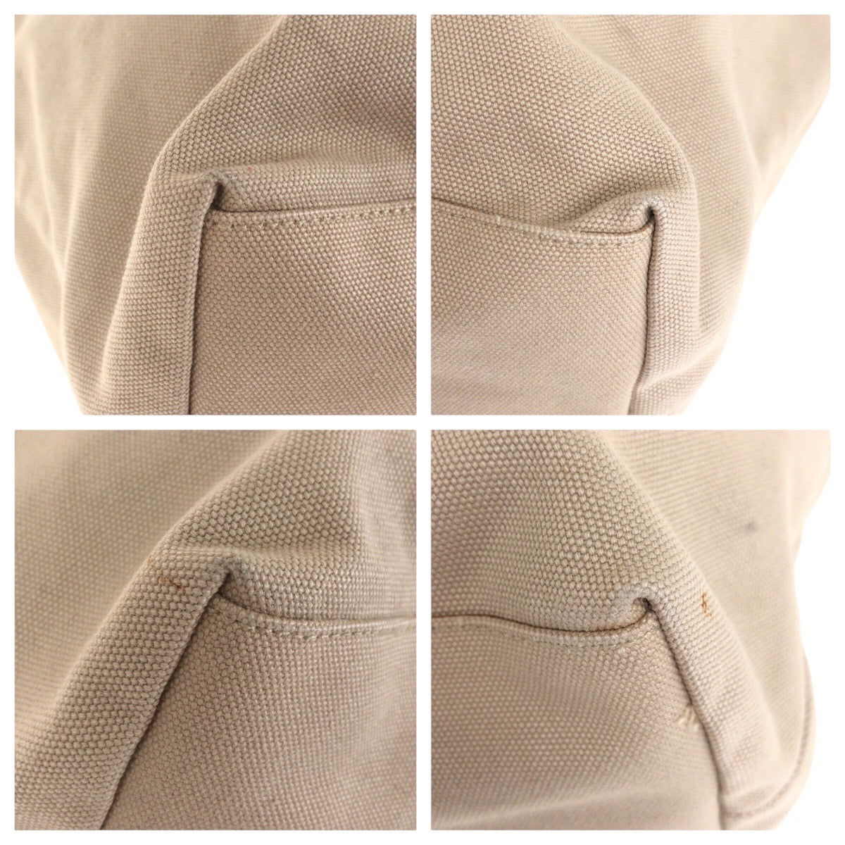 PRADA Tote Bag Canvas, Suede Beige pink Tote Bag Shoulder Bag Triangle With logo Women