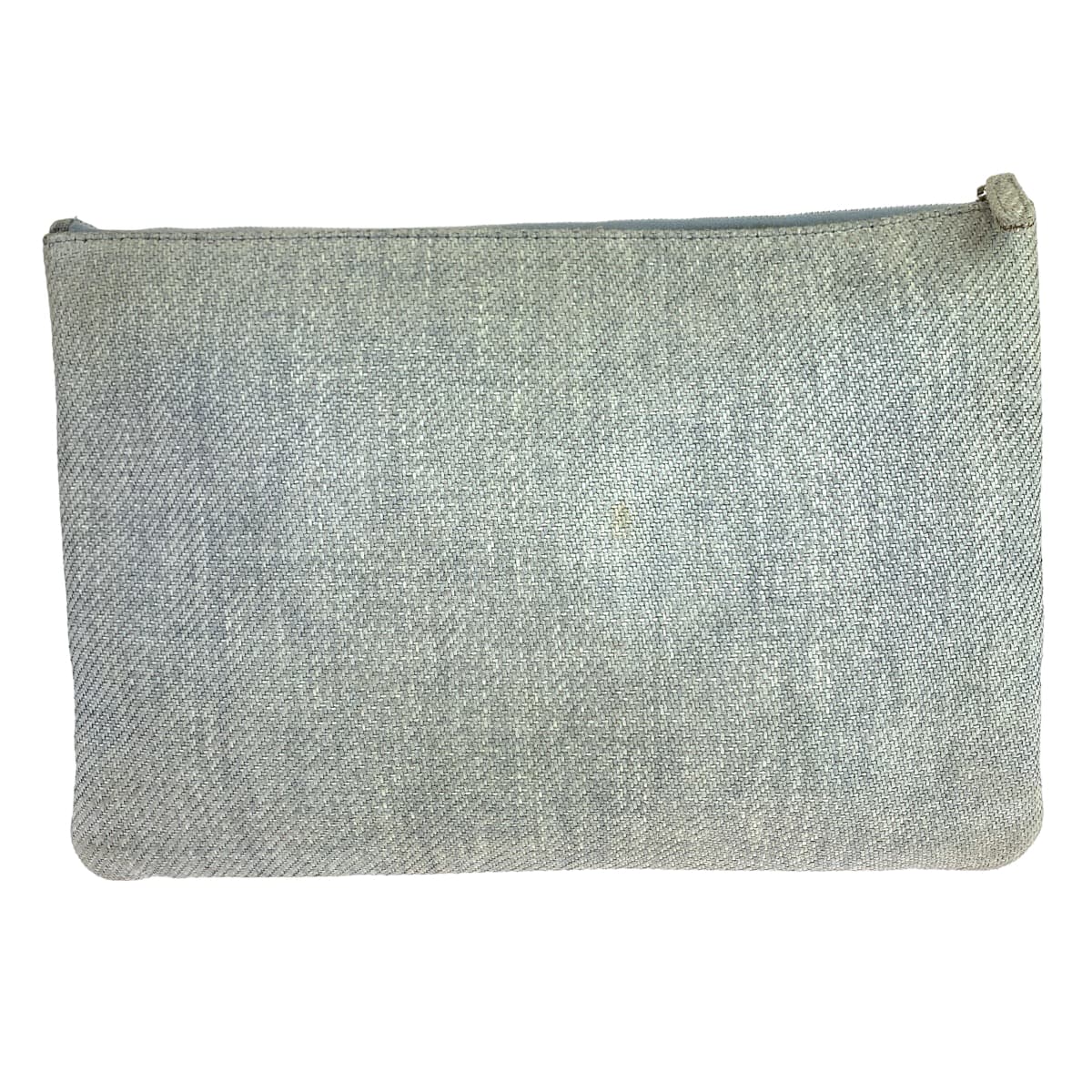 CHANEL Clutch bag canvas Grey SilverMetal Clutch bag business bag pouch Cruise line Deauville COCO Mark Women