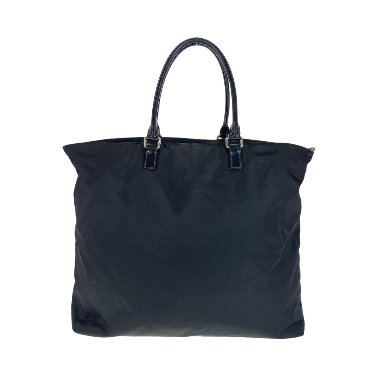 PRADA Tote Bag BN1105 Nylon Black SilverMetal Tote Bag Shoulder Bag 2way Test Logo embossed Women