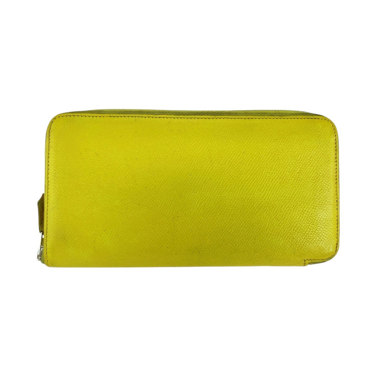 HERMES Long Wallet Purse Epsom Light Yellow SilverMetal Long Wallet Purse Azap long silk in Women