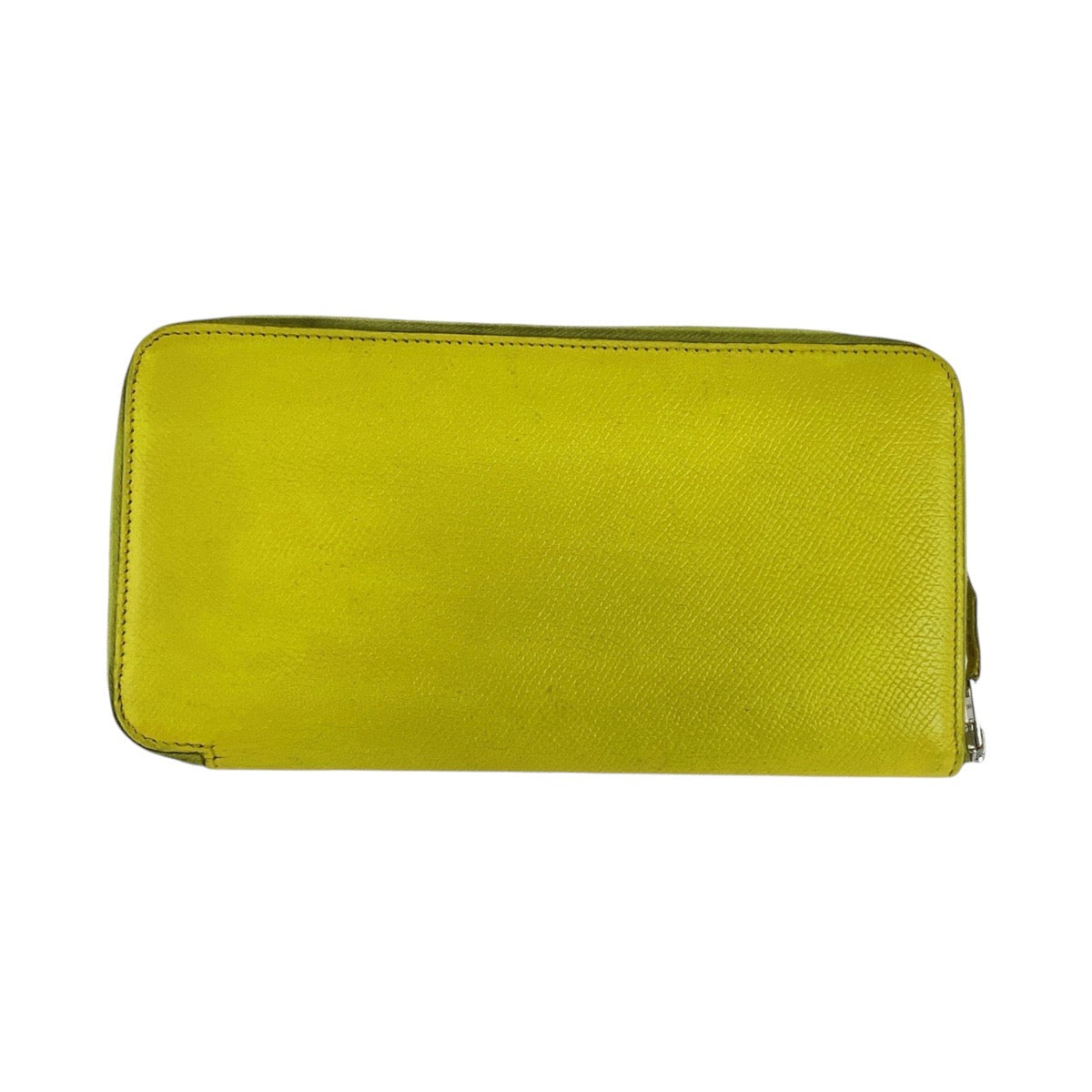 HERMES Long Wallet Purse Epsom Light Yellow SilverMetal Long Wallet Purse Azap long silk in Women