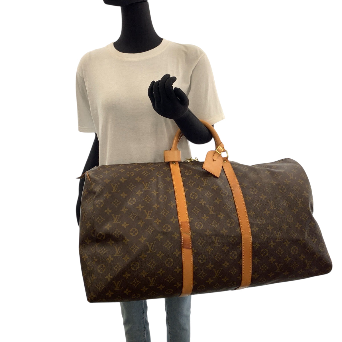 LOUIS VUITTON Boston Duffel bag M41422 PVC Brown Gold Metal Boston Duffel bag Handbag Monogram Keepall 60 Women