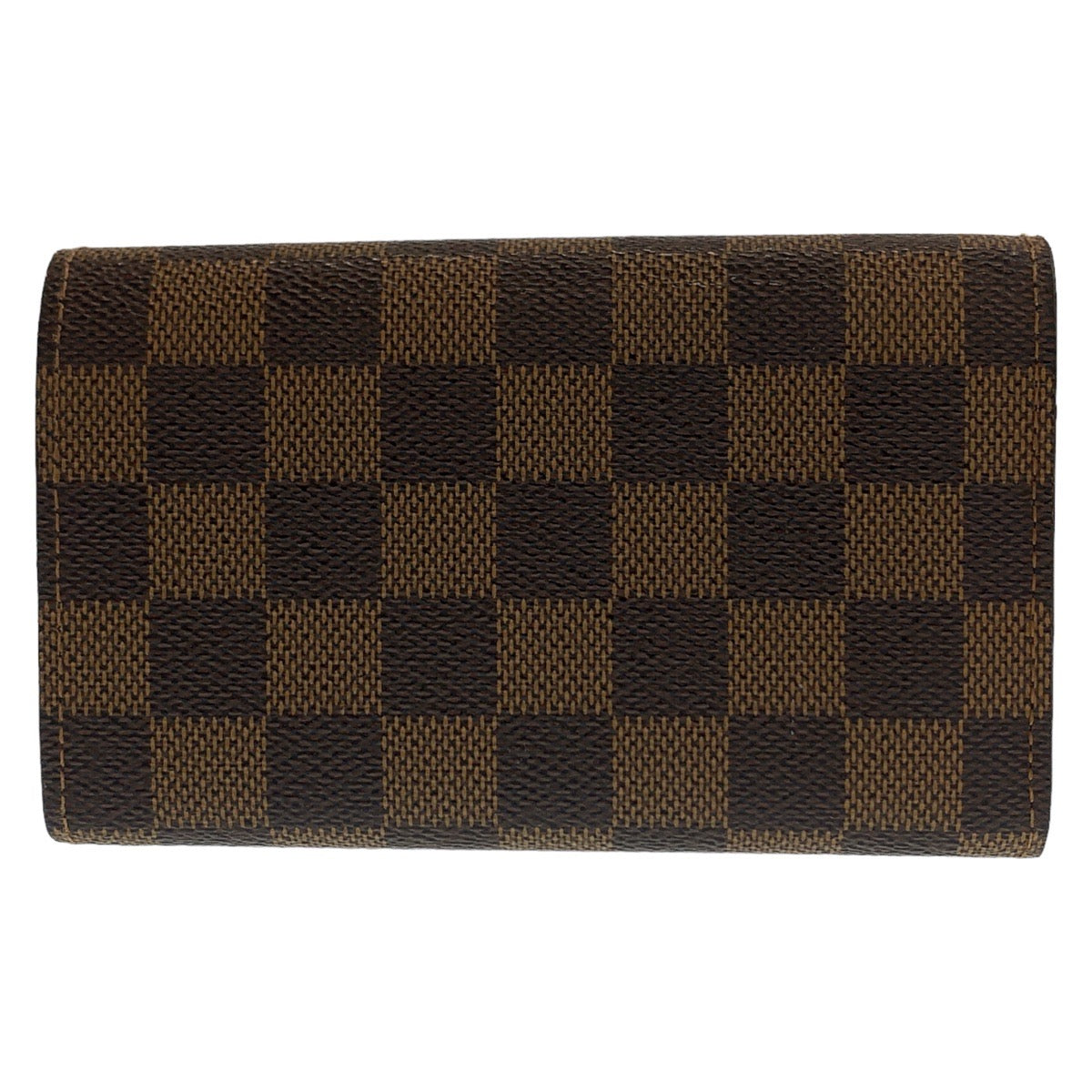 LOUIS VUITTON Bifold Wallet N61730 PVC Brown Gold Metal Folding wallet Compact wallet Damier Portefeuille Tresol Women