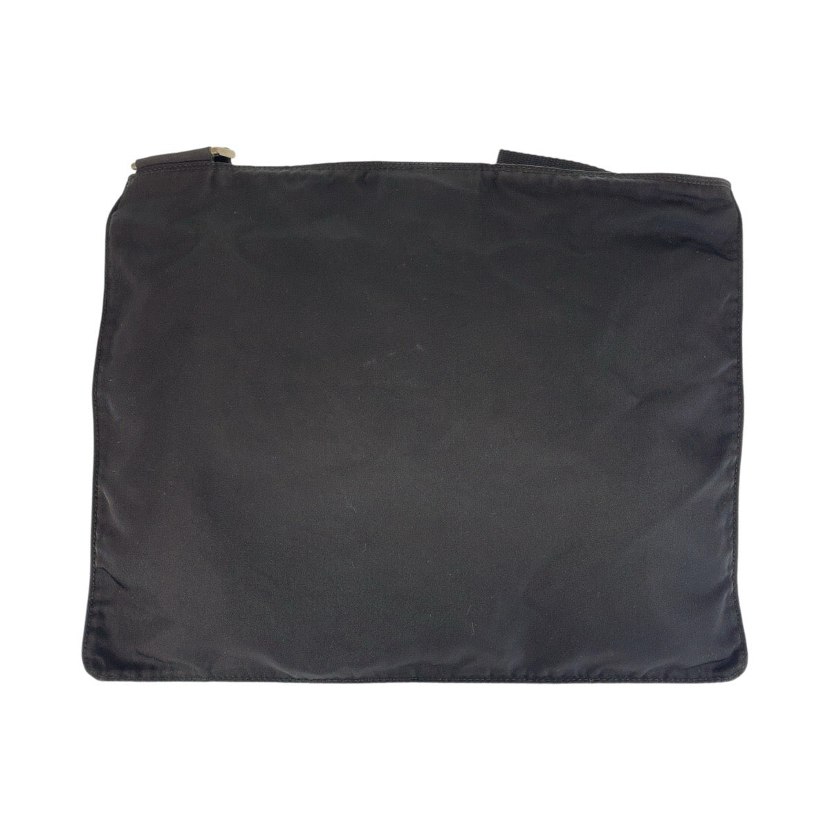 PRADA Shoulder Bag Nylon Black SilverMetal Shoulder Bag Messenger bag Test Triangle With logo Women