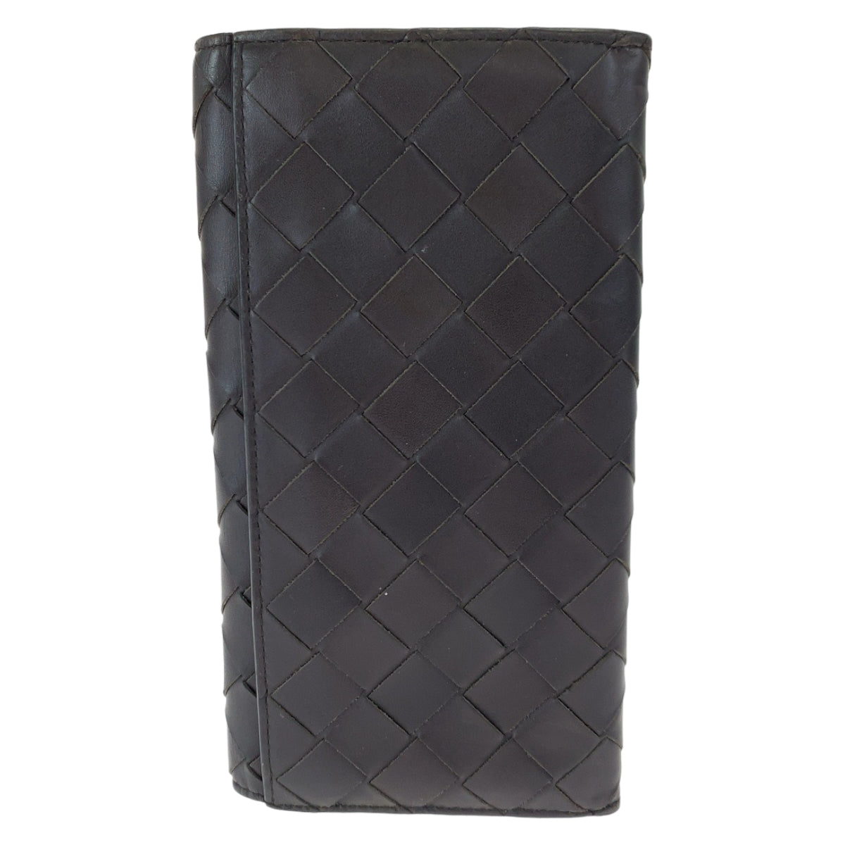 BOTTEGAVENETA Long Wallet Purse PO2255077B Calfskin Brown Long Wallet Purse MAXI INTRECCIATO mens