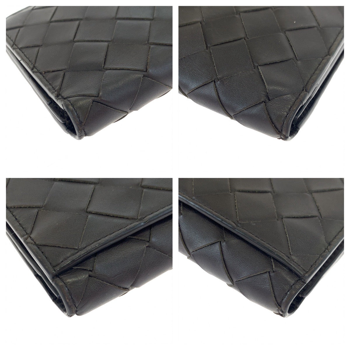 BOTTEGAVENETA Long Wallet Purse PO2255077B Calfskin Brown Long Wallet Purse MAXI INTRECCIATO mens