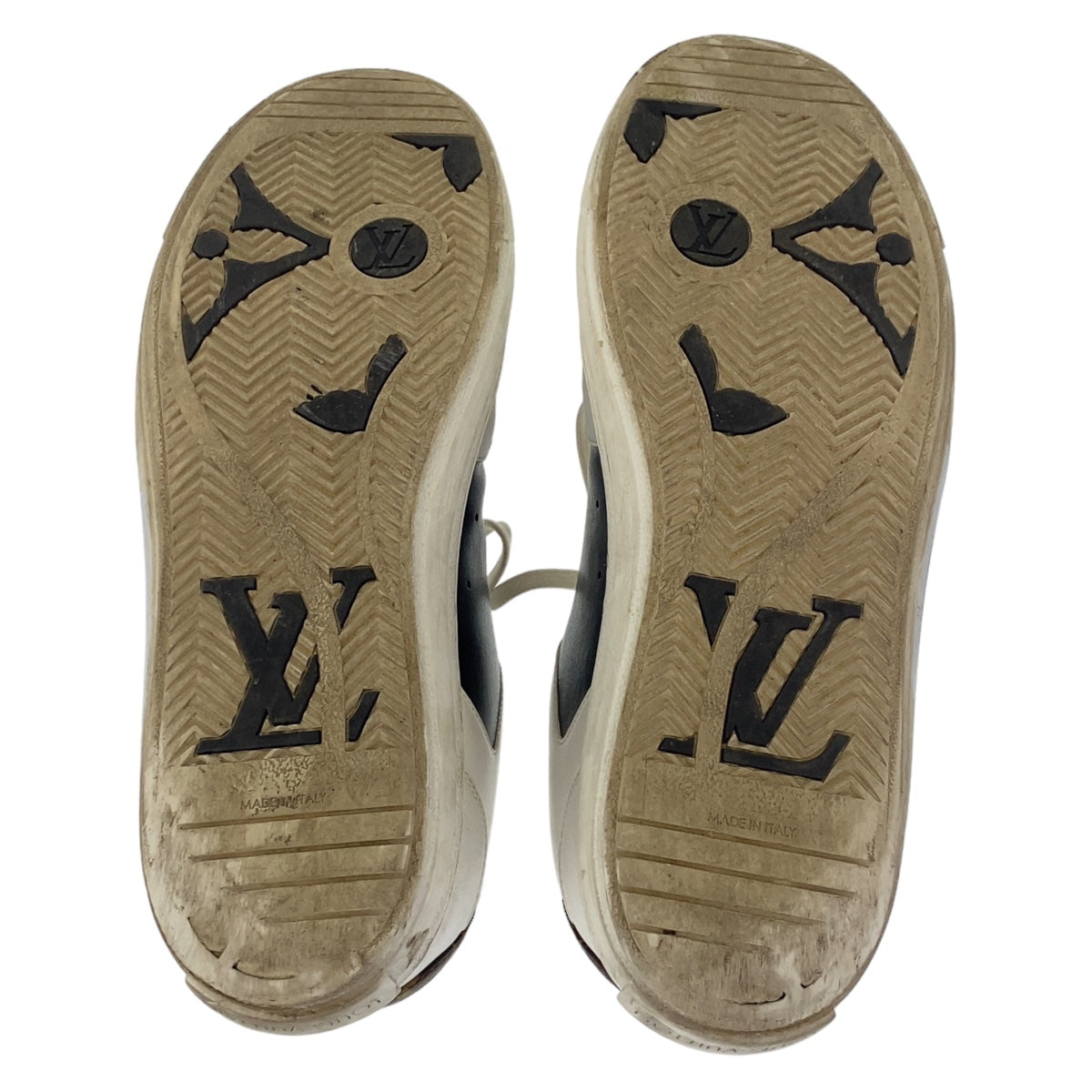 LOUIS VUITTON sneakers leather white white multicolor Low-cut sneakers with LV logo Charlie line mens 11