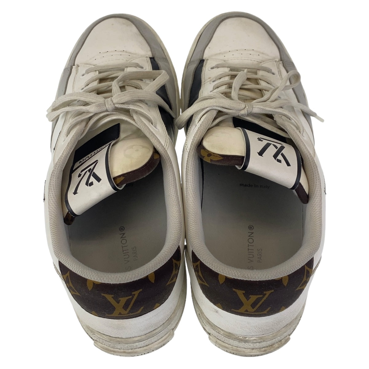 LOUIS VUITTON sneakers leather white white multicolor Low-cut sneakers with LV logo Charlie line mens 11