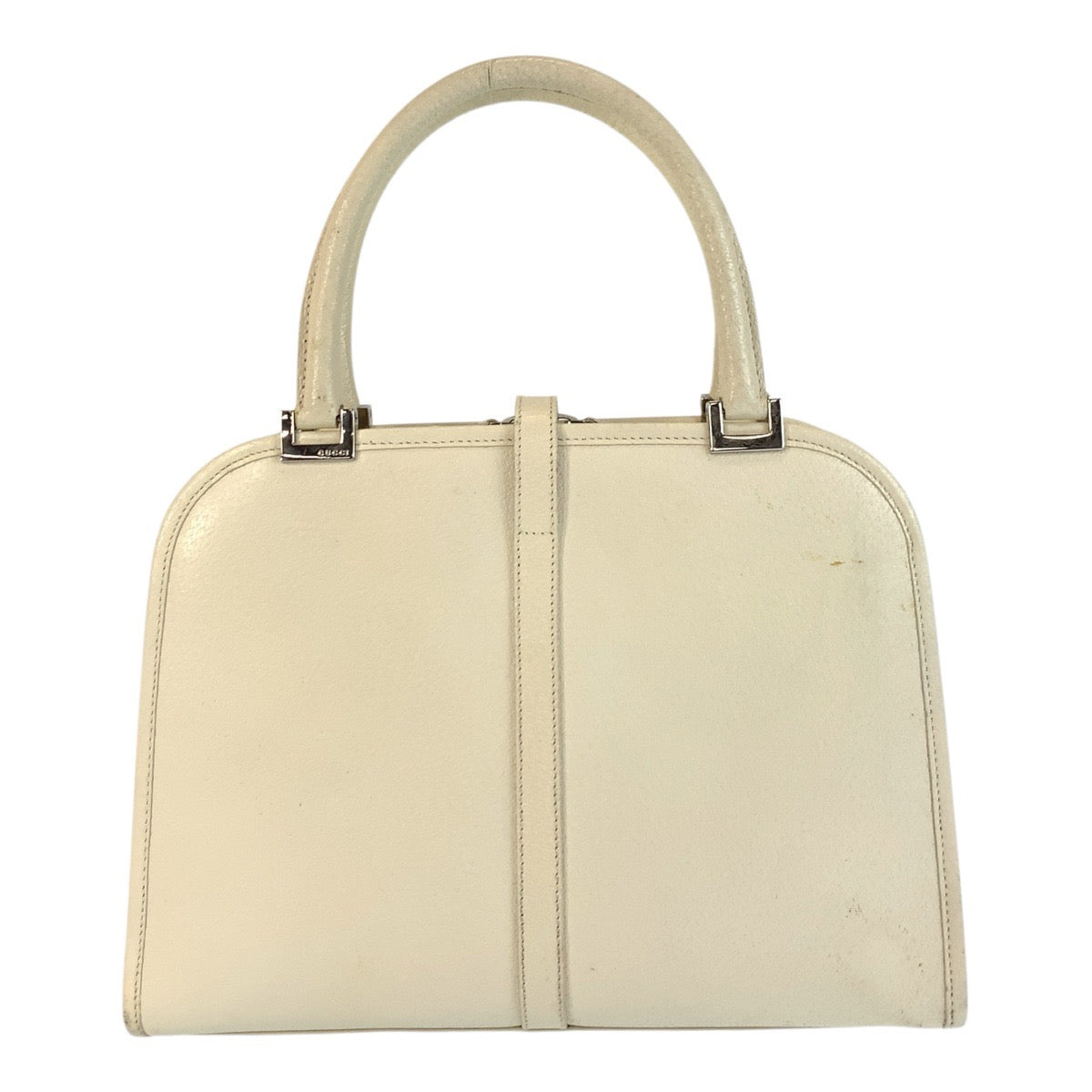 GUCCI Handbag 002 1071 leather White SilverMetal Jackie Women