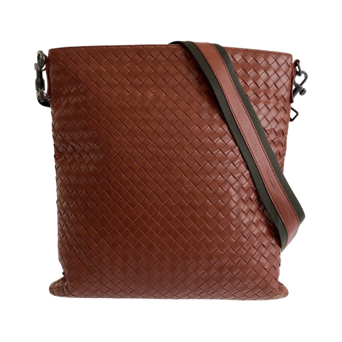 BOTTEGAVENETA Shoulder Bag B03597793V leather Brown Gunmetal Shoulder Bag Messenger bag INTRECCIATO Women