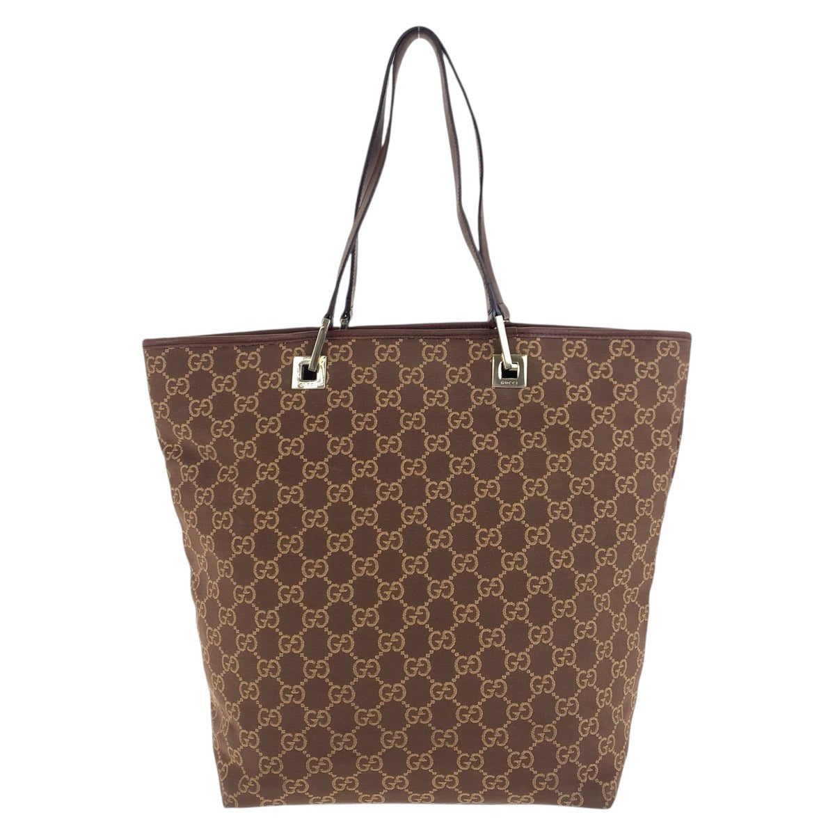 GUCCI Tote Bag 002 1098 GG canvas, leather Brown Gold Metal Tote Bag Shoulder Bag Women