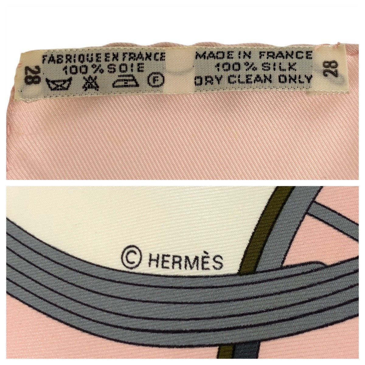 HERMES scarf silk pink Scarf Large Scarf SPRINGS Carre90 Women