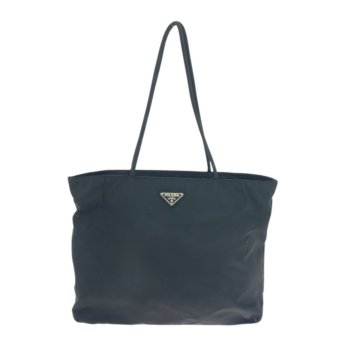 PRADA Shoulder Bag 110 Nylon black Shoulder Bag Tote Bag Test Triangle With logo Women