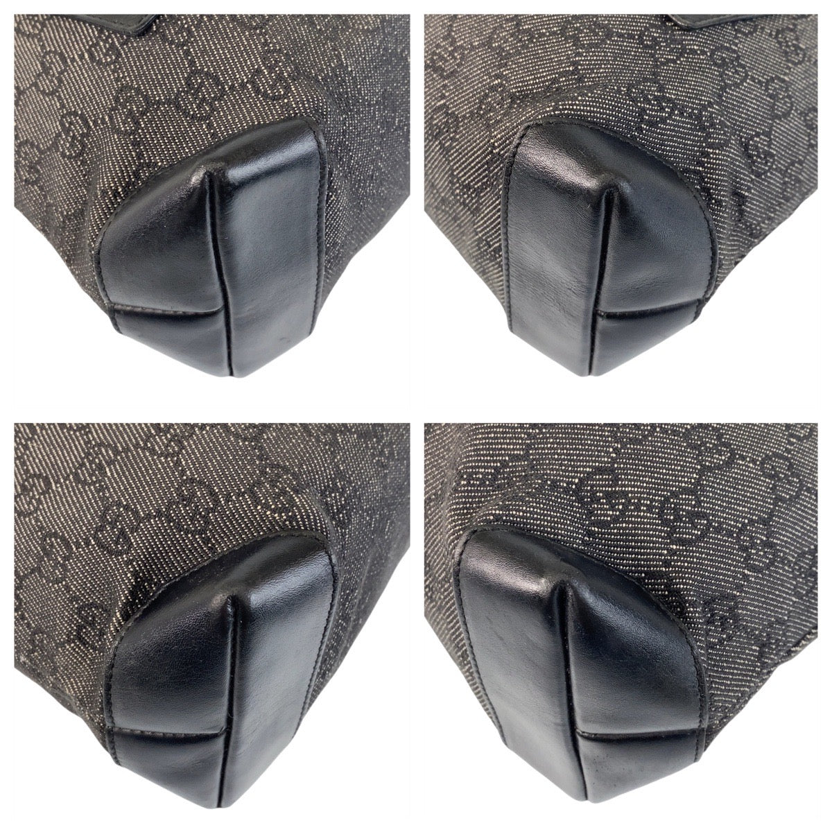 GUCCI Tote Bag 28893 GG canvas, leather black Tote Bag Shoulder Bag Women