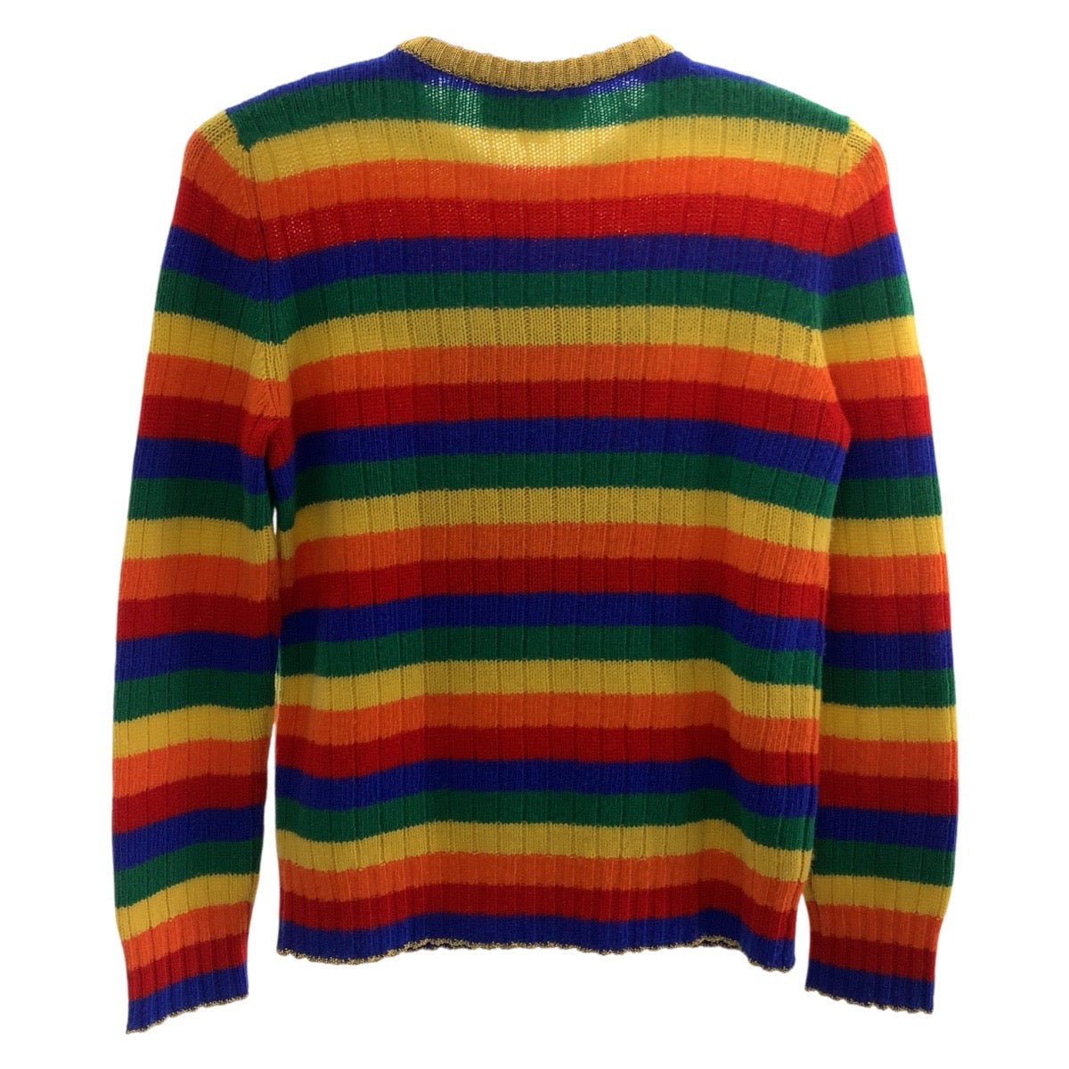 GUCCI knit 501393 wool multicolor Teddy Bear Rainbow M