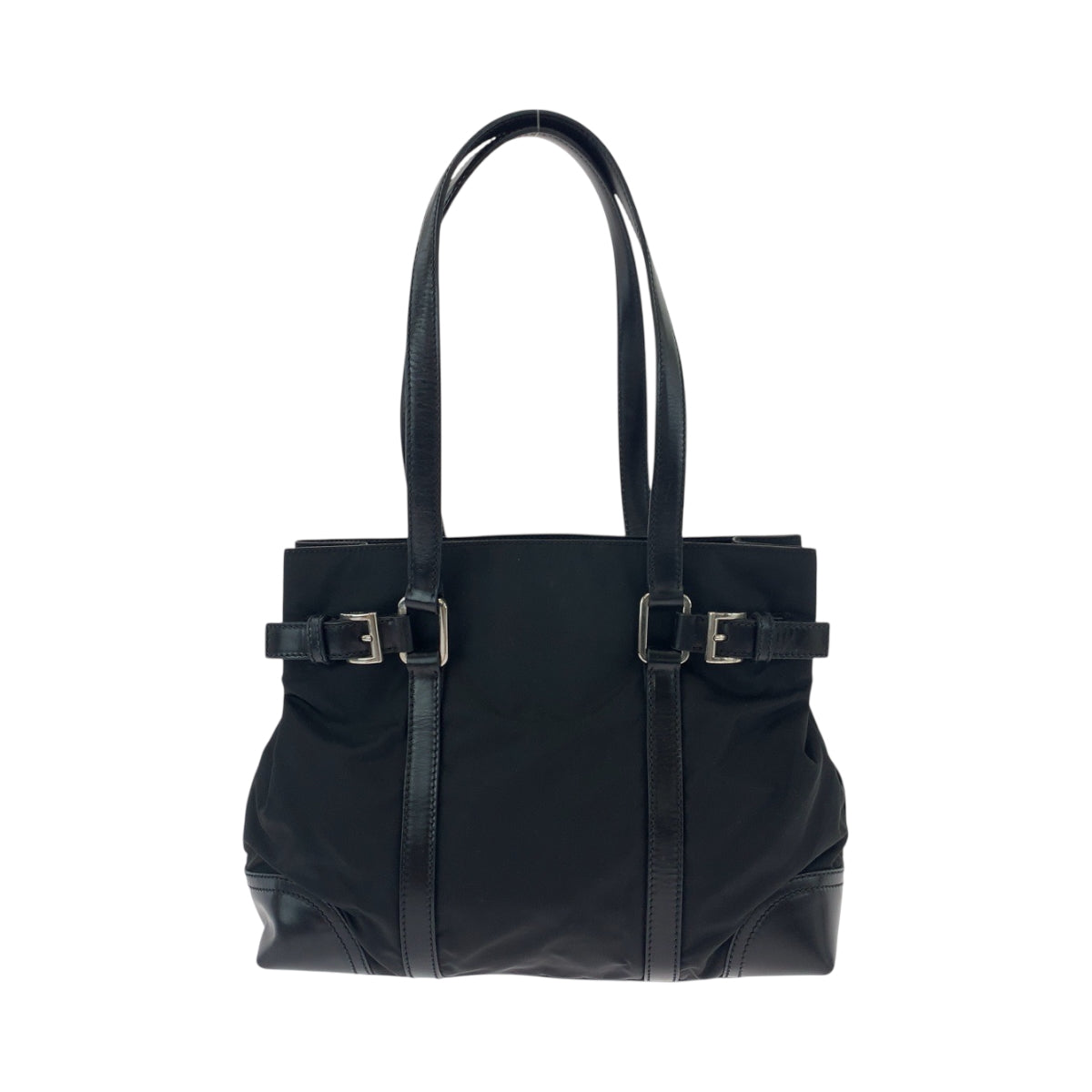 PRADA Tote Bag BR3118 Nylon black Tote Bag. Test Triangle With logo Women
