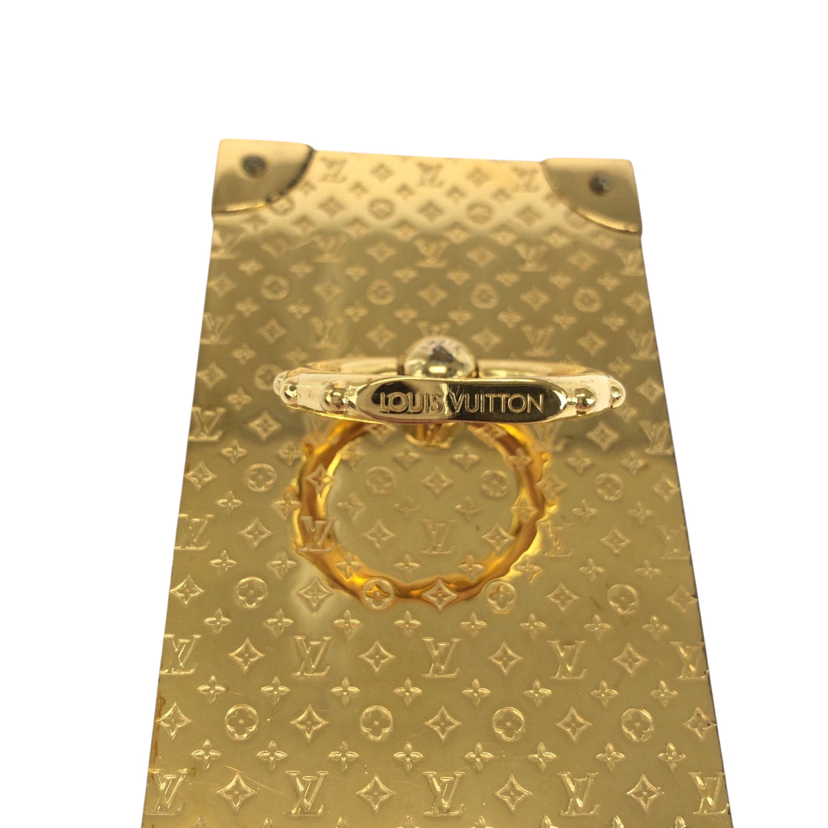 LOUIS VUITTON Mobile phones and smartphone accessories M63145  plating gold Monogram Phone Ring Trunk