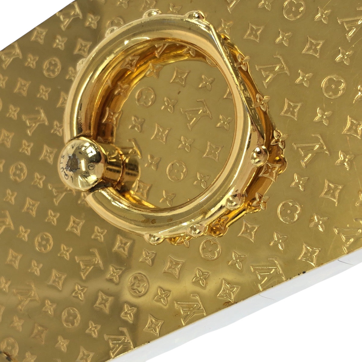 LOUIS VUITTON Mobile phones and smartphone accessories M63145  plating gold Monogram Phone Ring Trunk