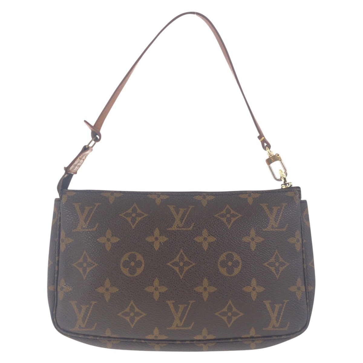LOUIS VUITTON Handbag M51980 PVC Brown Gold Metal Handbag accessory pouch Monogram Pochette Accessoires Women