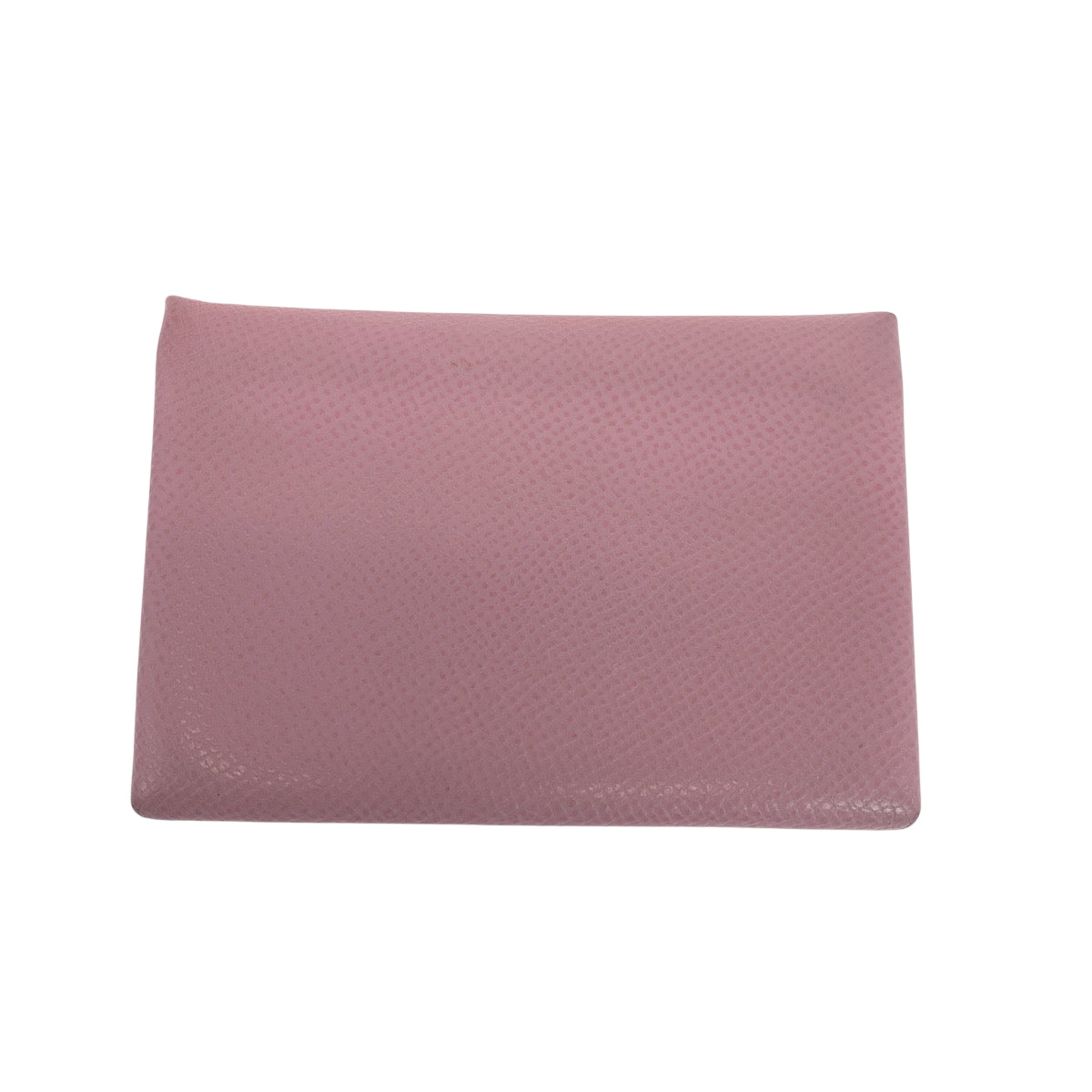 HERMES Coin case Epsom pink Coin case Compact wallet Card case Business card holder Calvi duo Women
