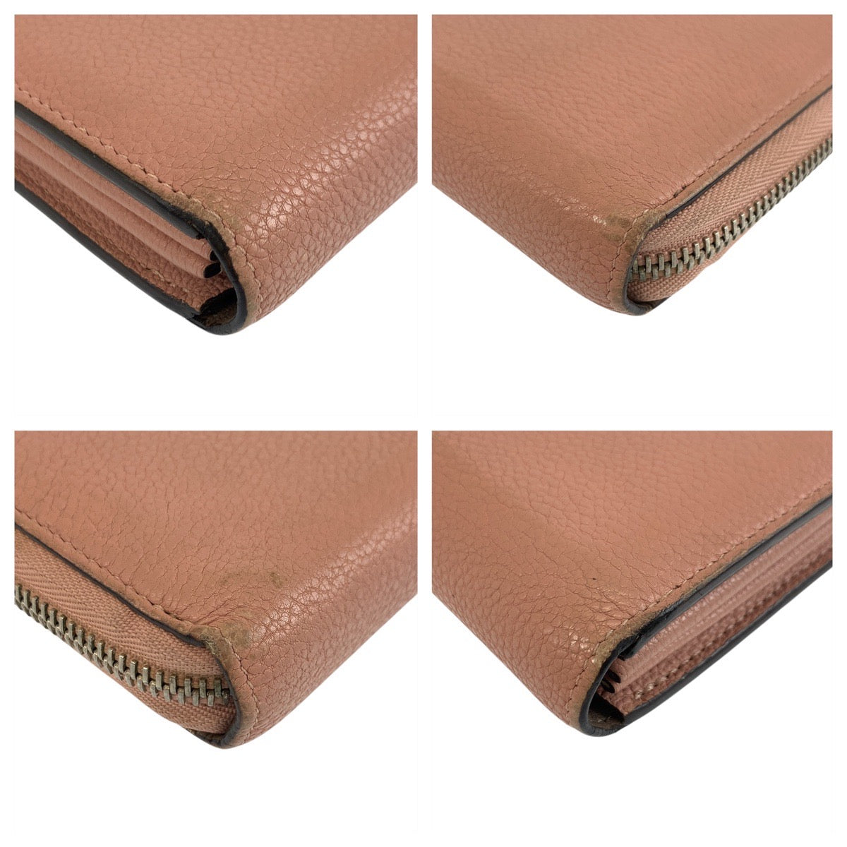 LOUIS VUITTON Long Wallet Purse M60148 leather Magnolia Pink Greige SilverMetal Long Wallet Purse Portefeuille comet Women