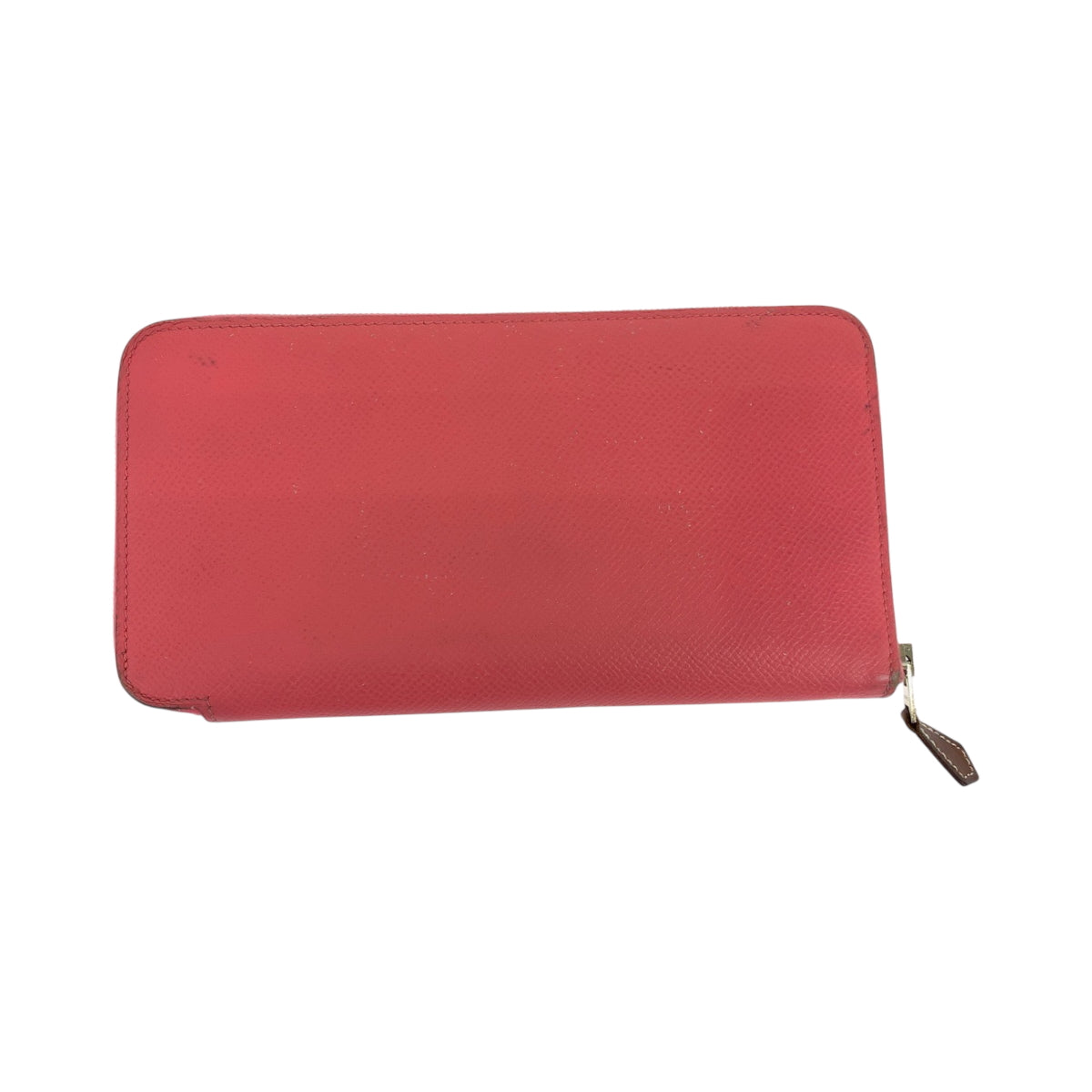 HERMES Long Wallet Purse Epsom Pink Brown SilverMetal Azap long silk in