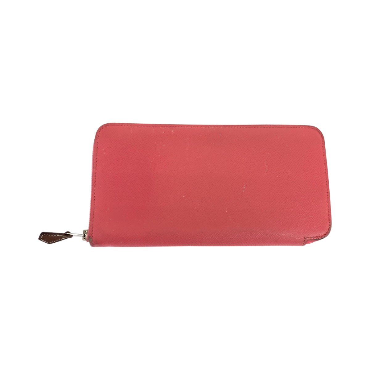 HERMES Long Wallet Purse Epsom Pink Brown SilverMetal Azap long silk in