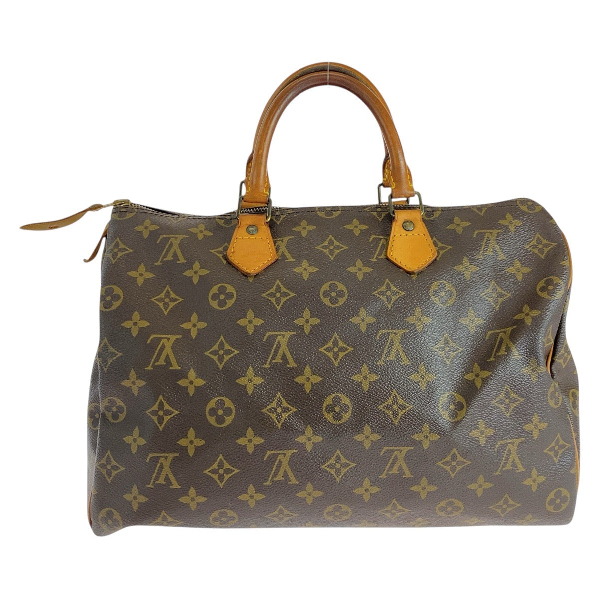 LOUIS VUITTON Handbag M41524 PVC Brown Gold Metal Handbag Boston Duffel bag Monogram Speedy 35 Women