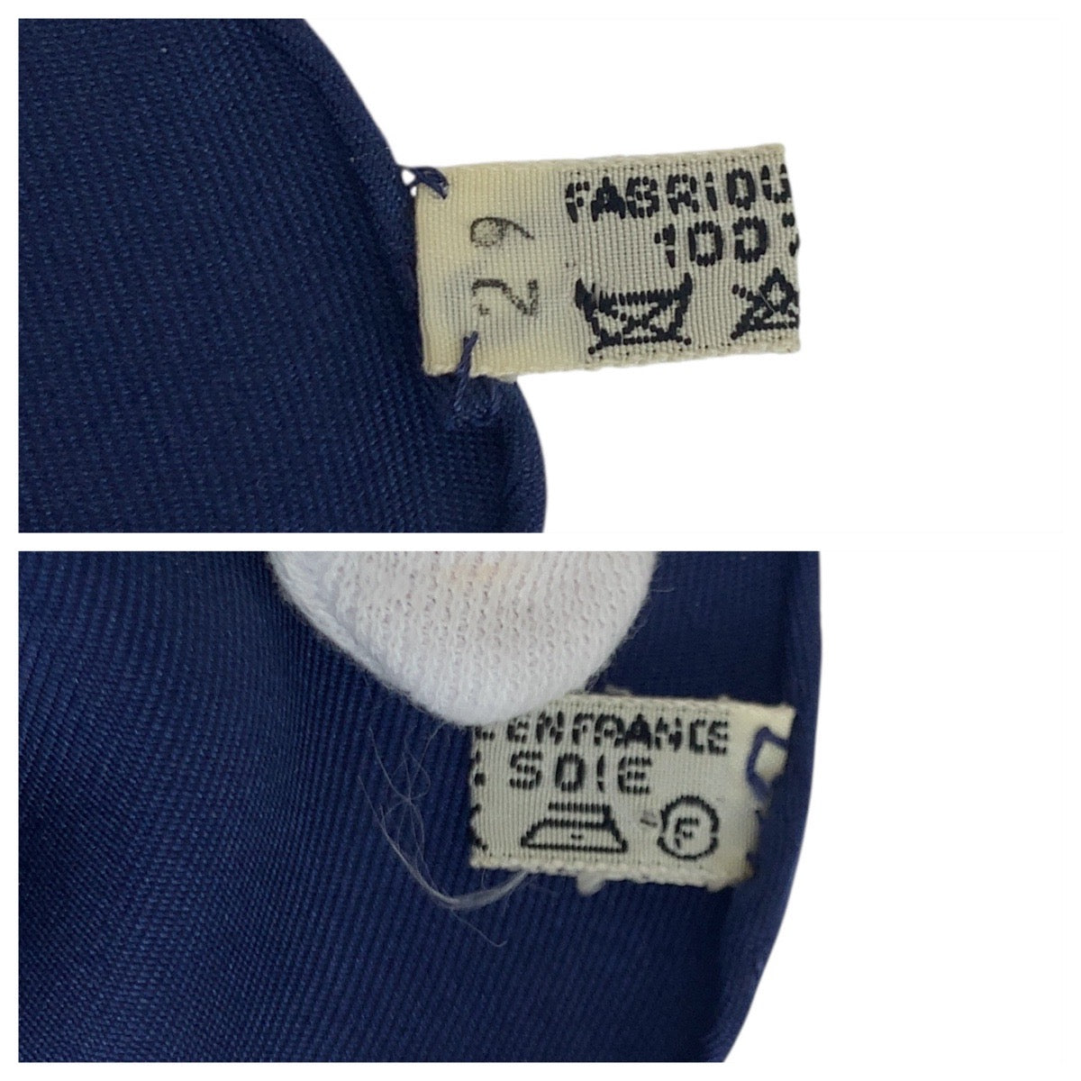 HERMES scarf silk Ivory CANNESandPOMMEAUX Carre90