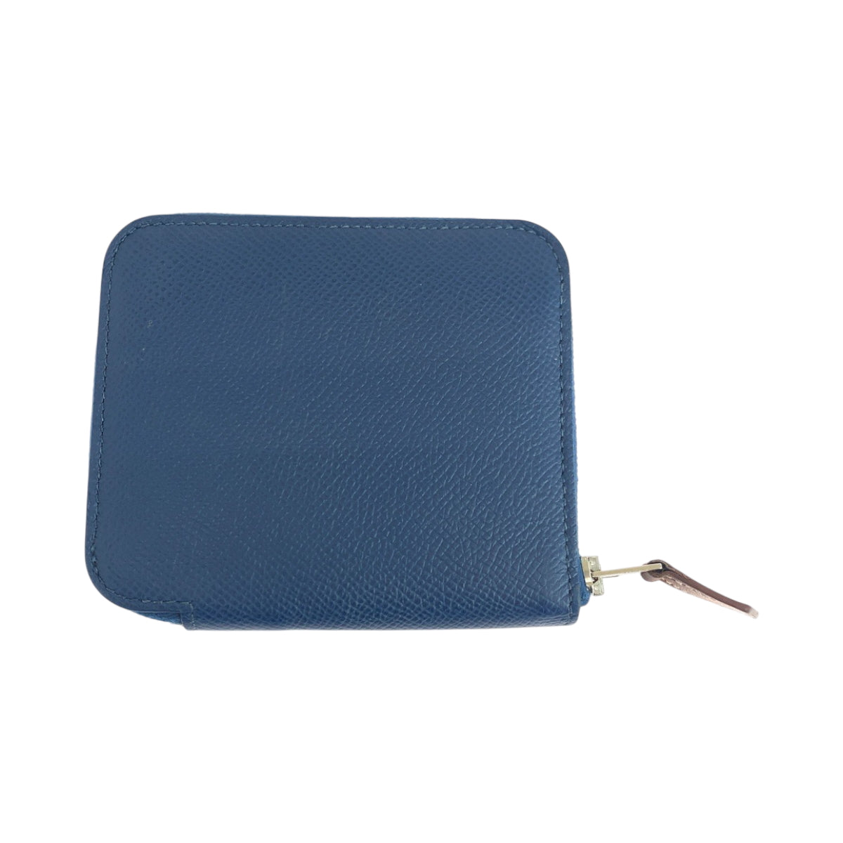 HERMES Bifold Wallet Epsom Blue Brighton SilverMetal Compact wallet Asap Compact Silk Inn Women